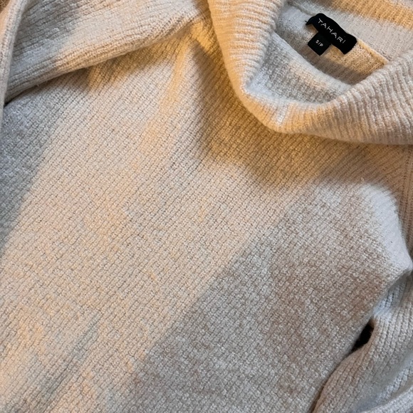 Tahari Cream Cowl Neck Sweater - Picture 3 of 3
